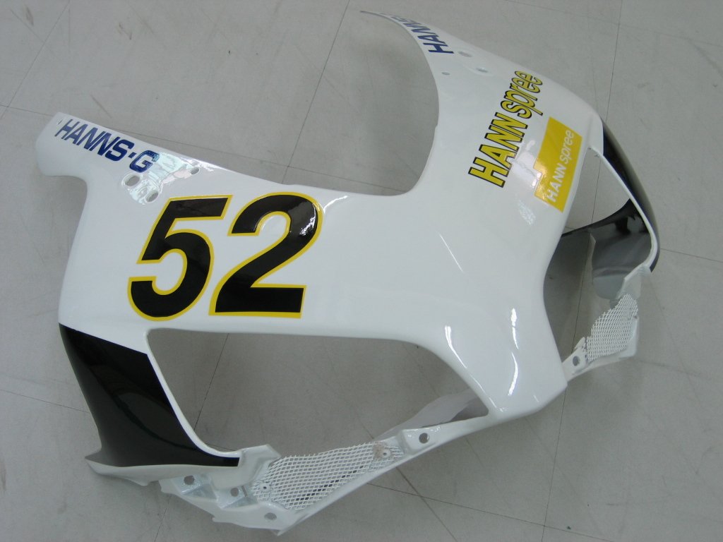 Amotopart Carene Honda CBR1000RR 2004-2005 Carena Bianco Nero Hannspree Racing Kit carena