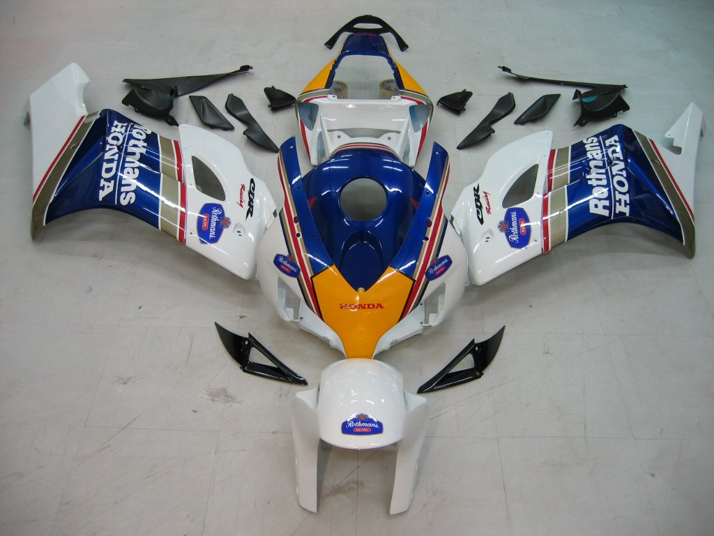 Amotopart-Verkleidungen CBR1000RR 2004–2005 Verkleidung Honda Racing Mehrfarbiges Rothmans-Verkleidungsset