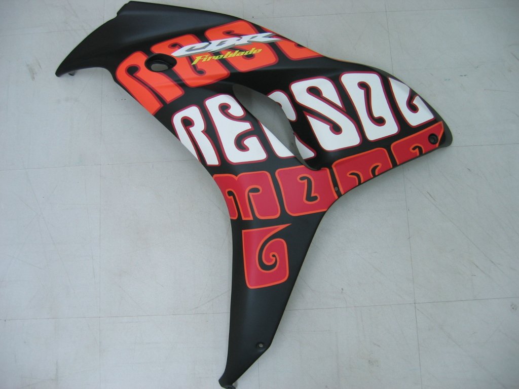 Amotopart Verkleidungen Honda CBR1000RR 2006–2007 Verkleidung Valentino Rossi Racing Schwarz Gelb Verkleidungsset