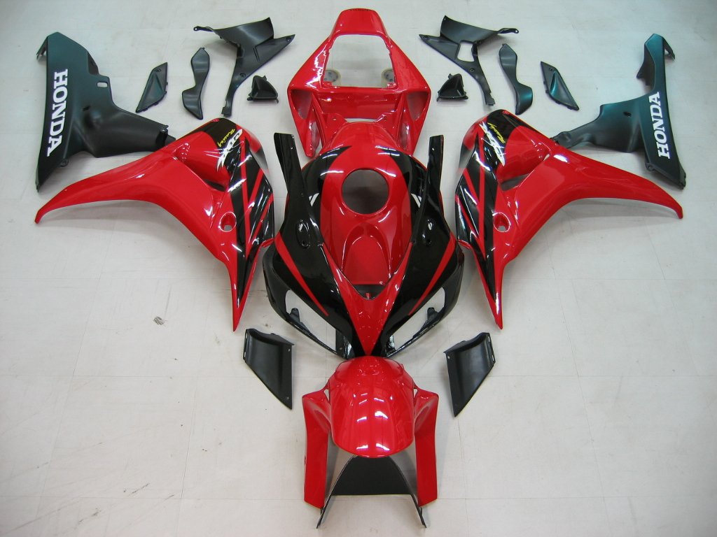 Amotopart 2006-2007 CBR1000RR Honda Fairing Red Black Kit