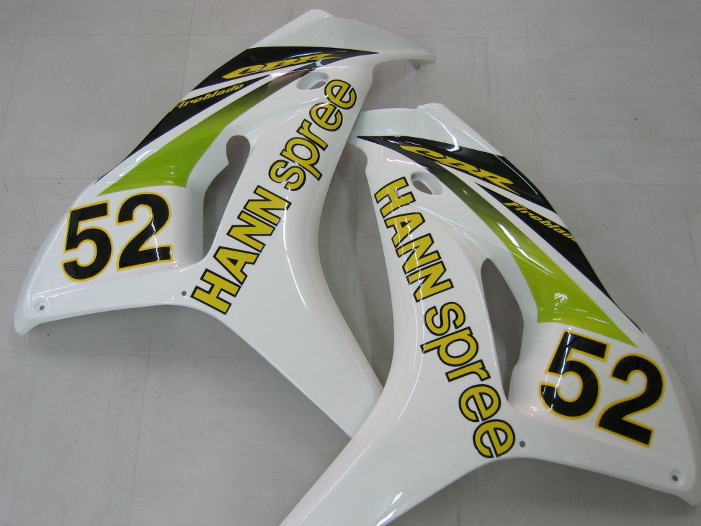 Amotopart Fairings Honda CBR1000RR 2006-2007 Fairing White No.52 Hannspree Racing Fairing Kit