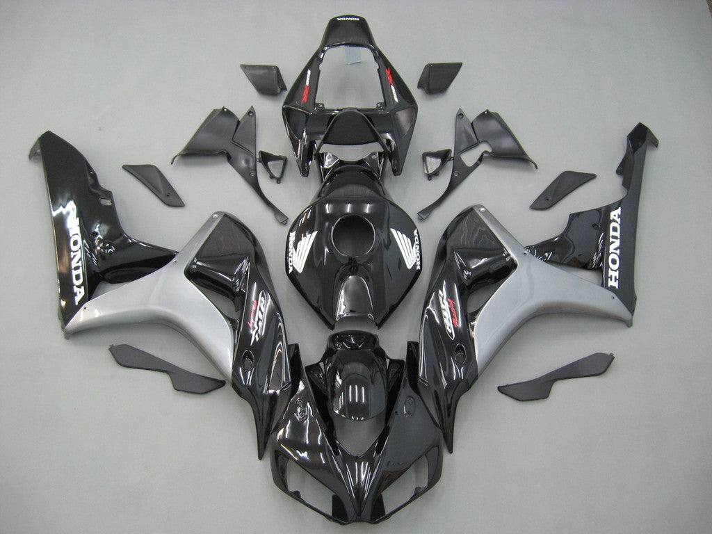 Amotopart 2006-2007 Honda CBR1000RR Kit de carenado negro y gris