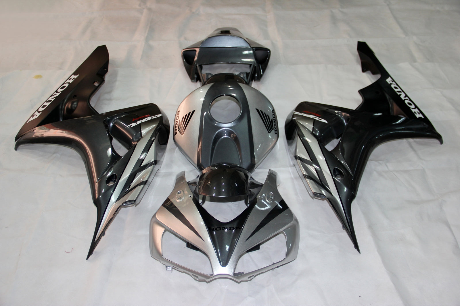 Amotopart 2006-2007 CBR1000RR Honda Kit de carenado gris