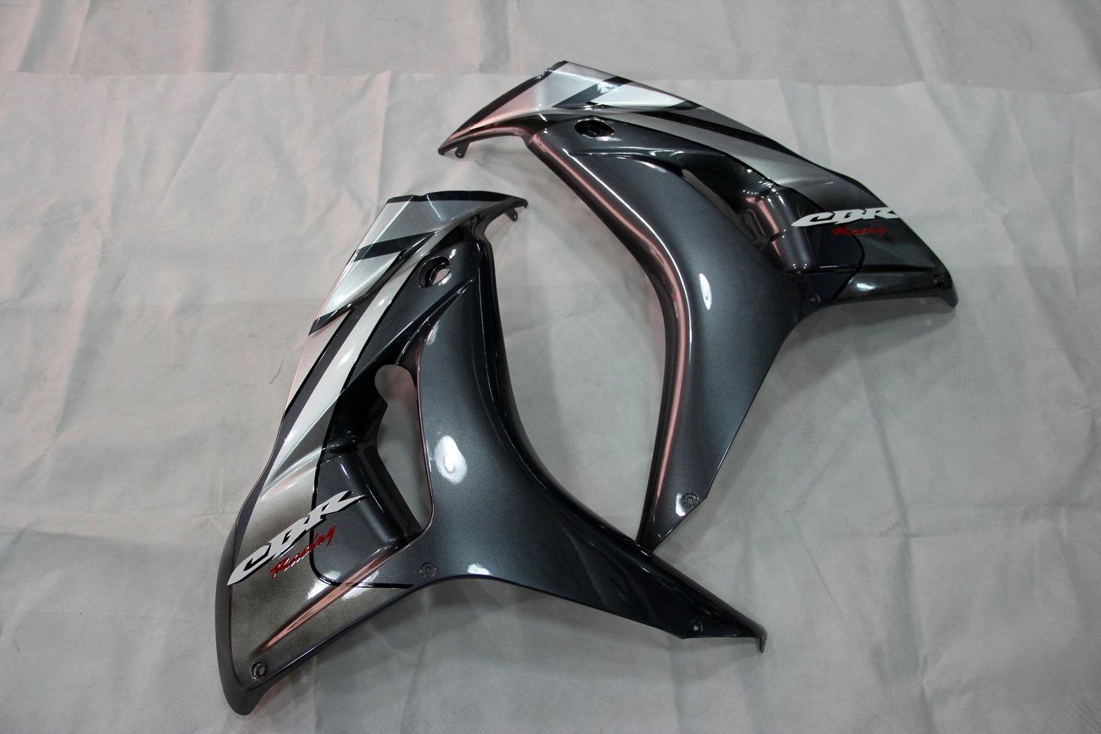 Amotopart Verkleidungssatz für Honda 1000RR, 2006–2007, silbergrau