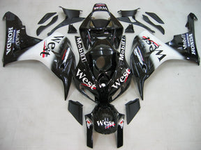 Amotopart Fairings Honda CBR1000RR 2006-2007 Fairing West Racing Black Fairing Kit