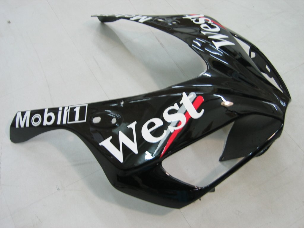 Amotopart Verkleidungen Honda CBR1000RR 2006-2007 Verkleidung West Racing Black Verkleidungsset