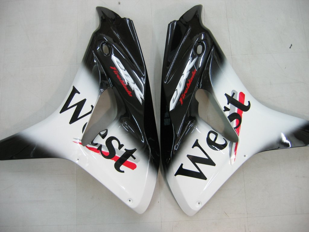 Amotopart Verkleidungen Honda CBR1000RR 2006-2007 Verkleidung West Racing Black Verkleidungsset