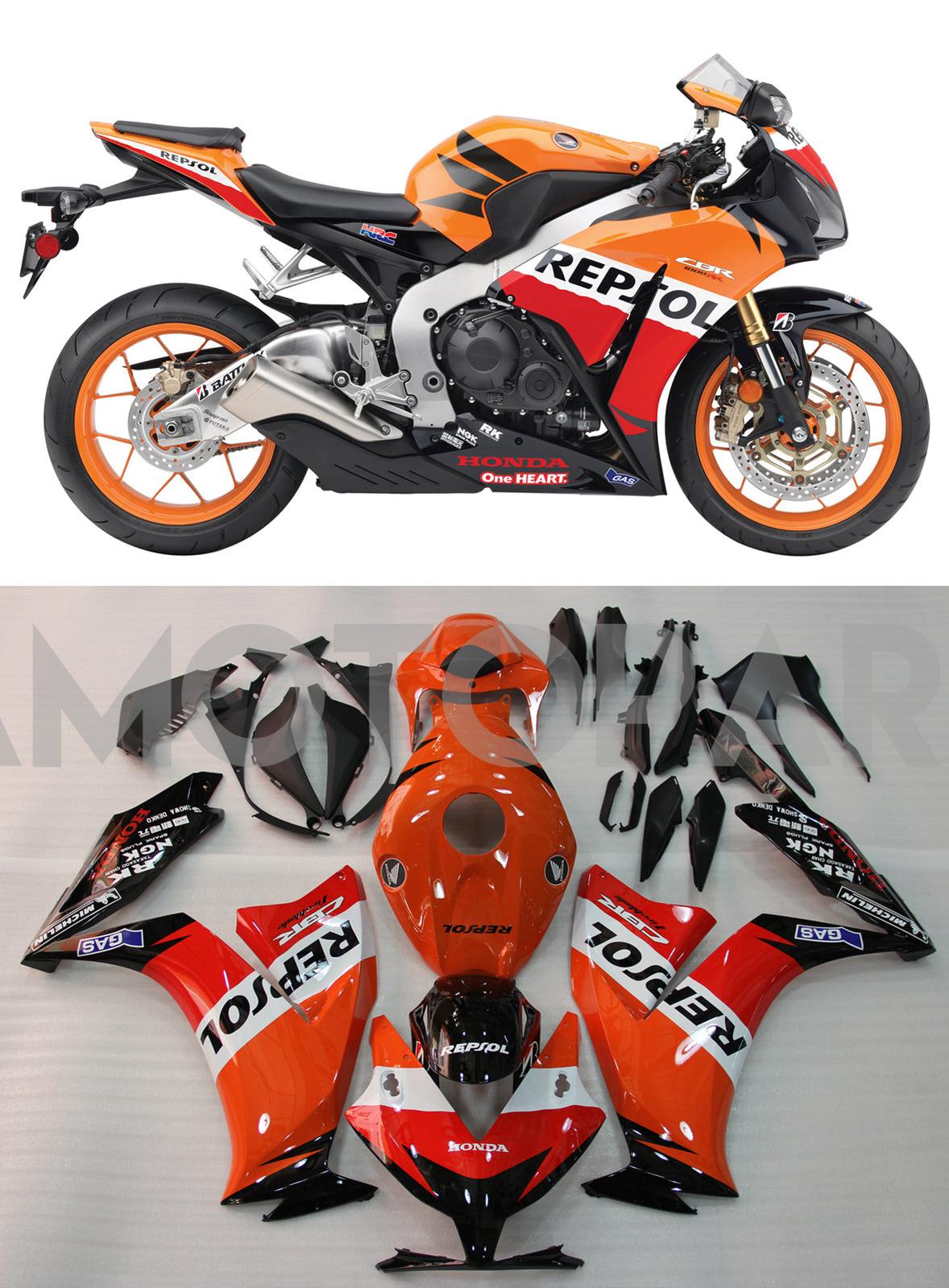 Generic Fit For Honda CBR1000RR (2012-2016) Bodywork Fairing ABS Injection Molded Plastics Set 8 Style