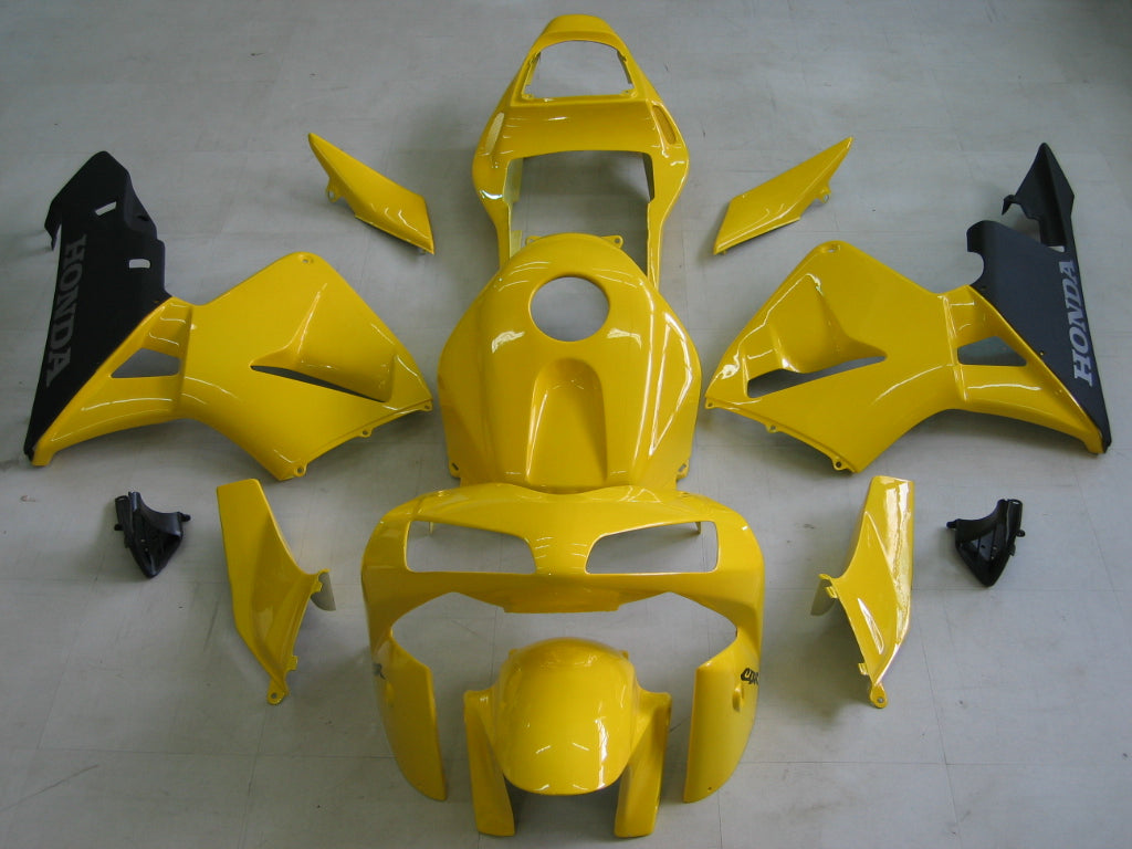 Amotopart 2003-2004 CBR600RR ホンダ フェアリング イエロー キット