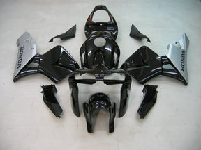 Amotopart 2005-2006 Honda CBR600RR Fairing Black&Sliver Kit