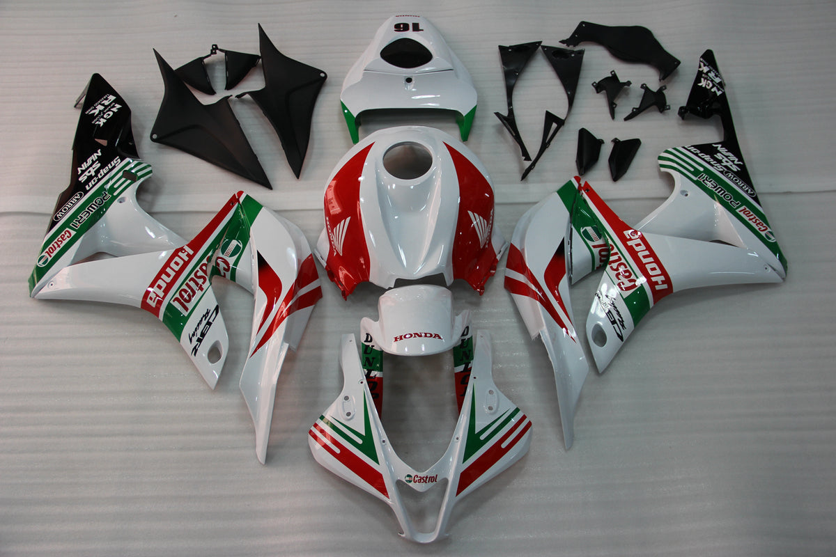 Amotopart 2007-2008 Honda CBR600 Fairing Multi White Kit
