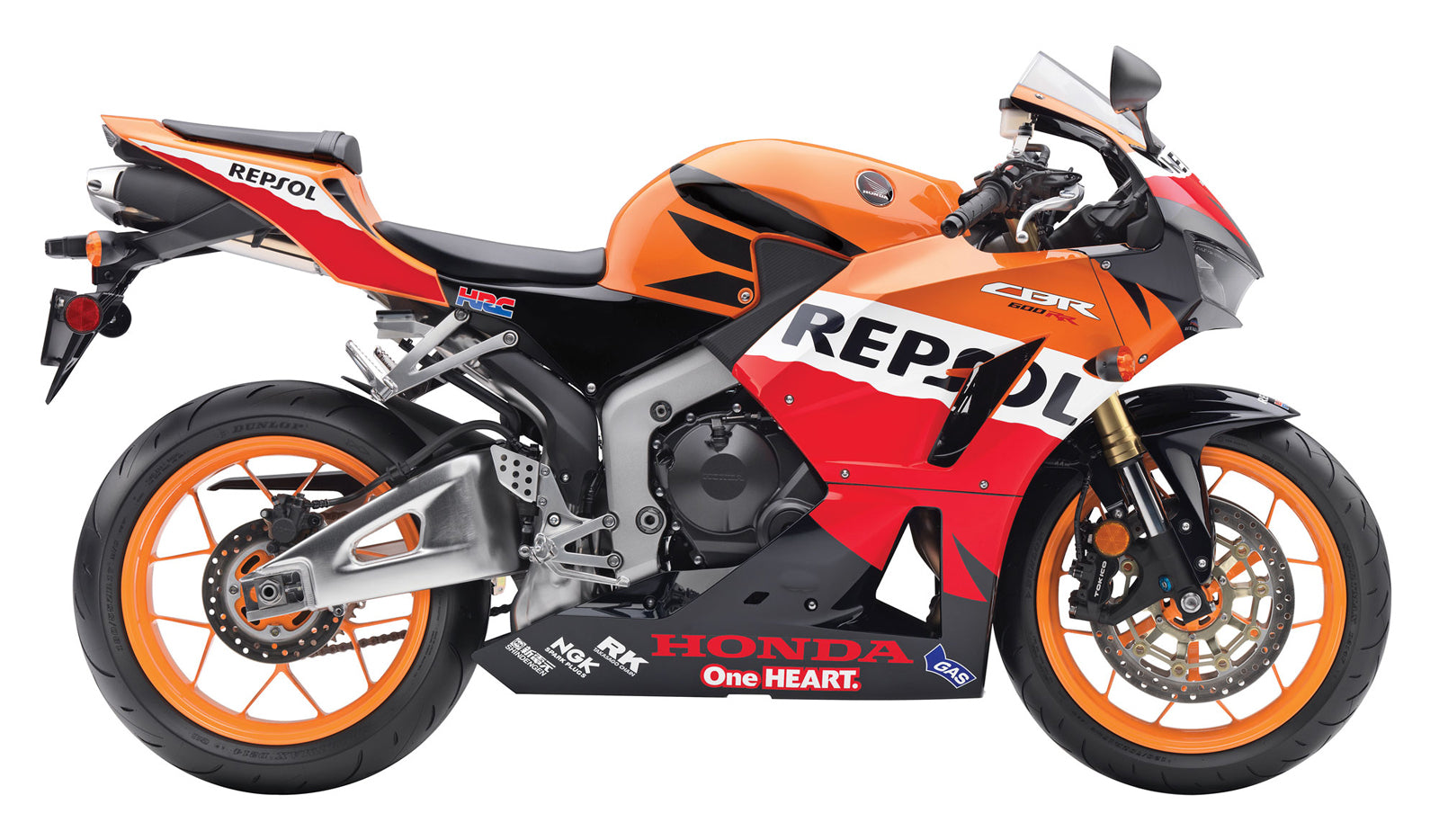 Kit carenatura multi arancione Amotopart 2013-2023 Honda CBR600RR