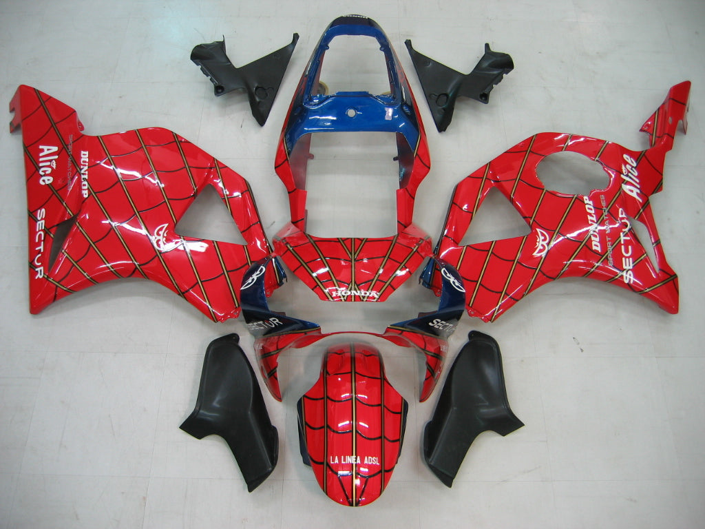 Amotopart 2002-2003 Honda CBR954 Fairing Red Spider Kit