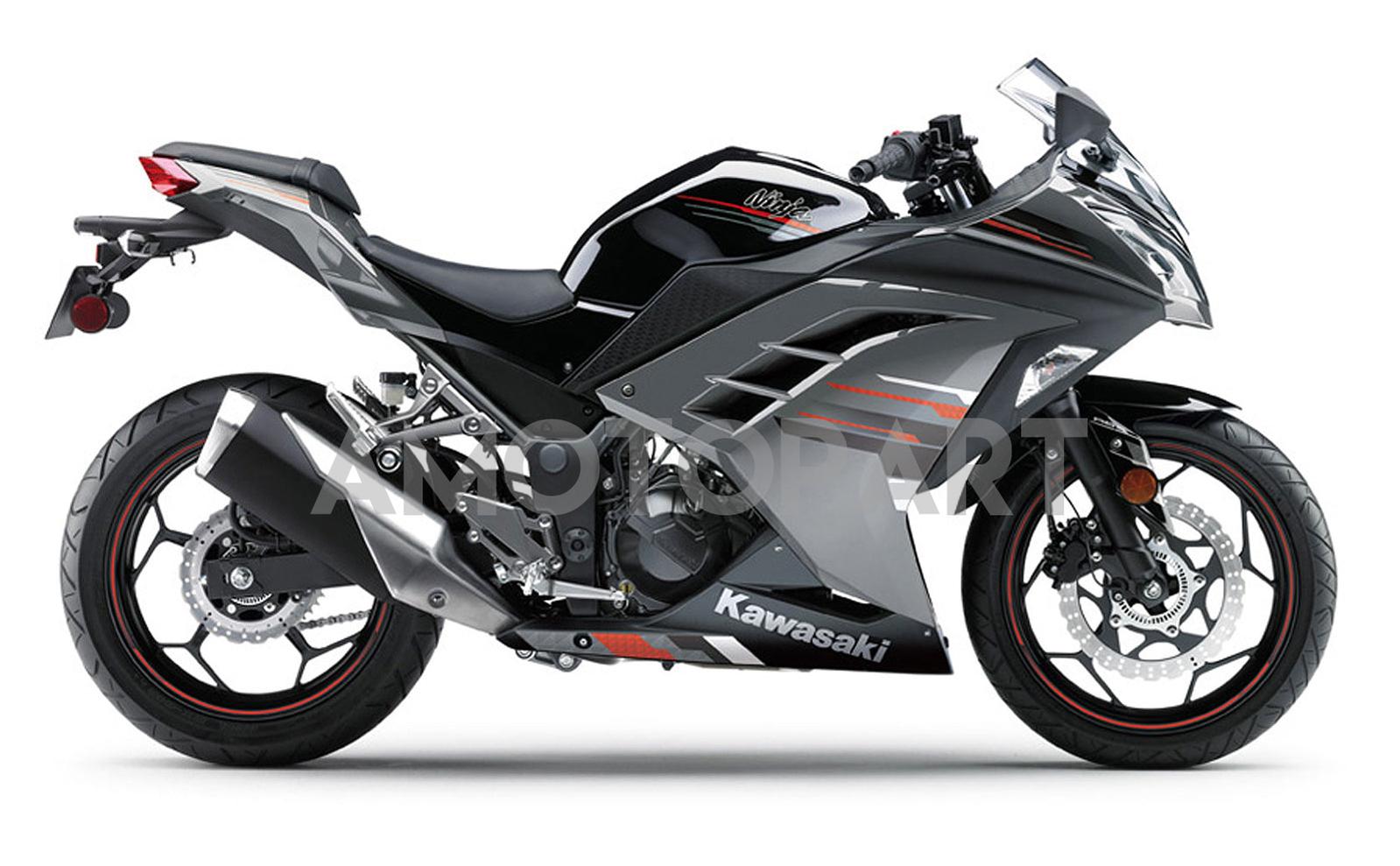 Amotopart 2013-2024 Kawasaki EX300R Fairing Black Kit