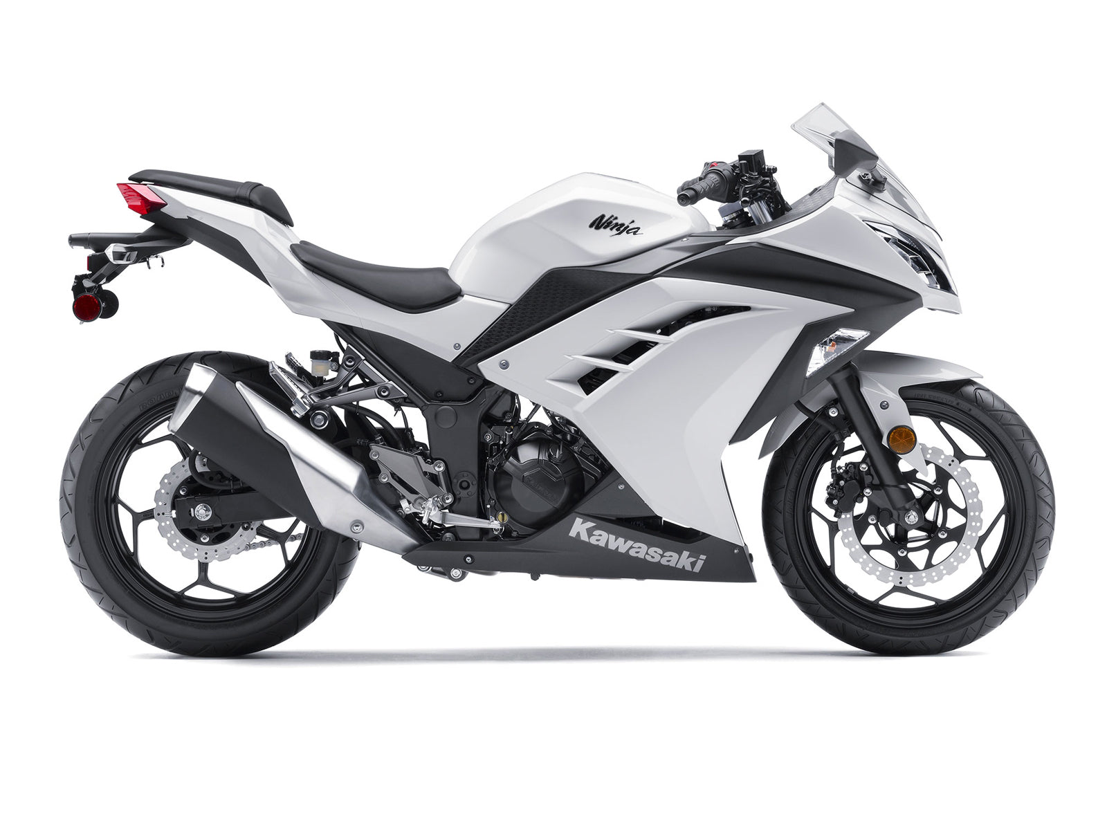 Amotopart 2013-2024 Kawasaki EX300R Kit de carenado blanco