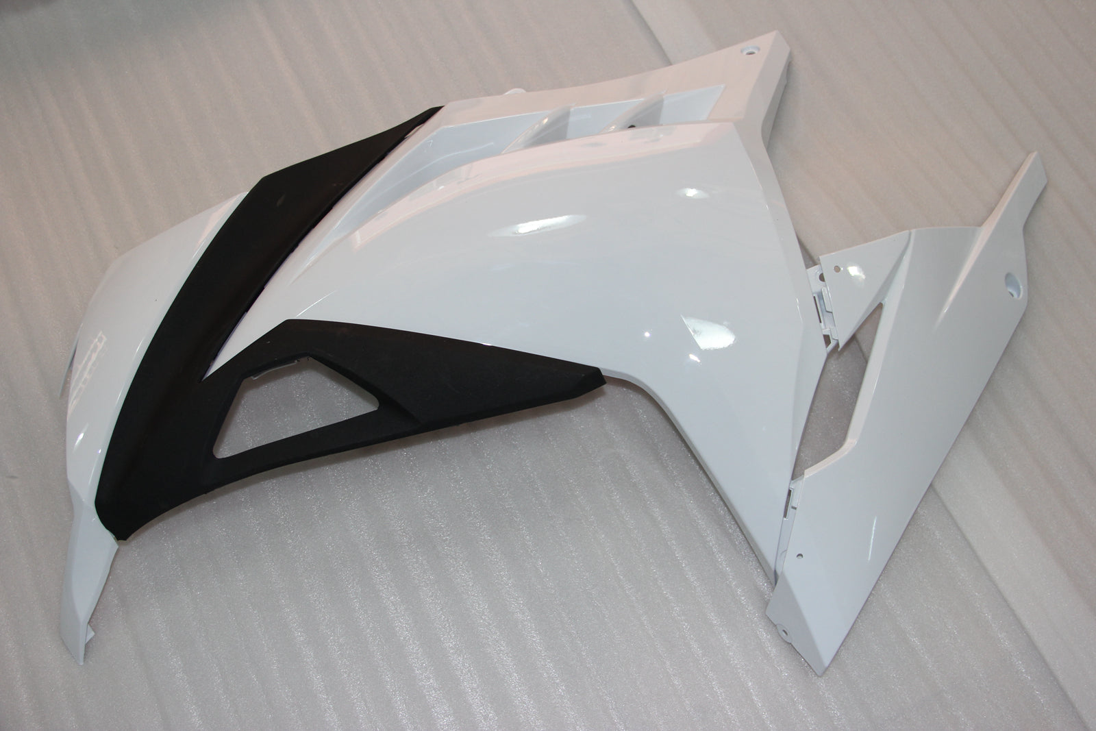 Amotopart 2013-2024 Kawasaki EX300R Fairing White&Black Kit