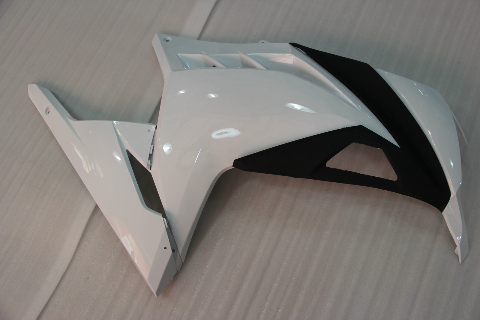 Amotopart 2013-2024 Kawasaki EX300R Fairing White&Black Kit