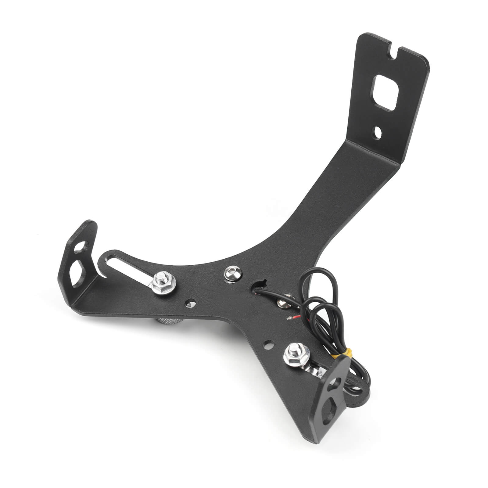 Support de support de plaque d'immatriculation de moto en alliage d'aluminium noir pour Ducati 848/1098