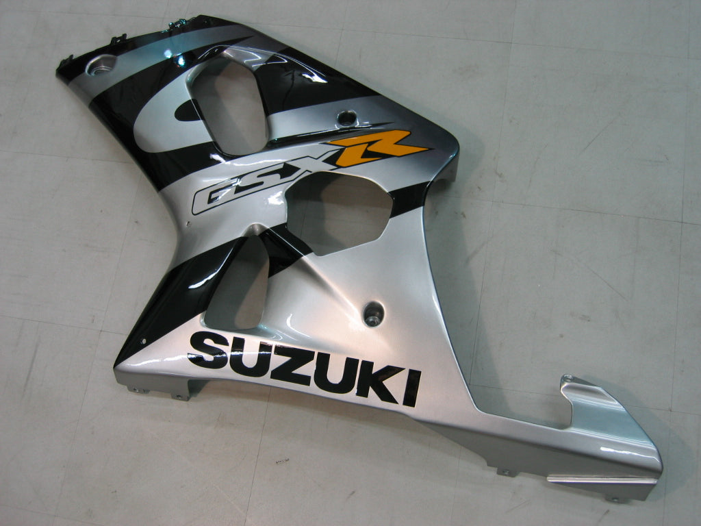 Amotopart 2000-2002 Suzuki GSXR1000 Kit de carénage noir et argent