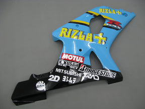 Amotopart 2000-2002 Suzuki GSXR1000 Kit de carenado multiazul