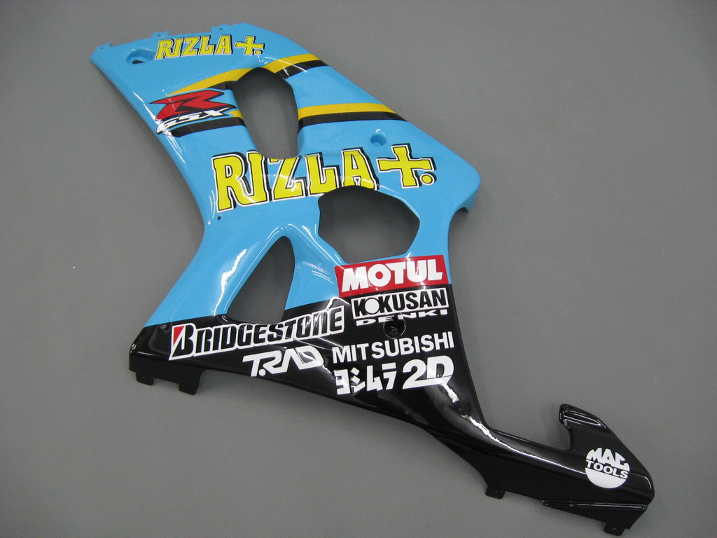 Amotopart 2000-2002 Suzuki GSXR1000 Kit de carenado multiazul