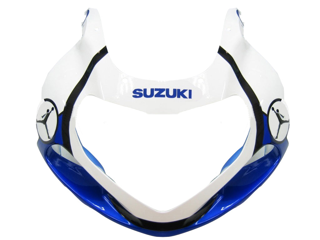 Amotopart 2000-2002 Suzuki GSXR1000 Fairing White&Blue Kit
