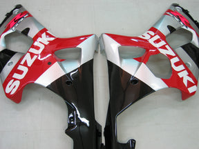 Amotopart 2000-2002 Suzuki  GSXR1000 Fairing Red&Sliver Kit