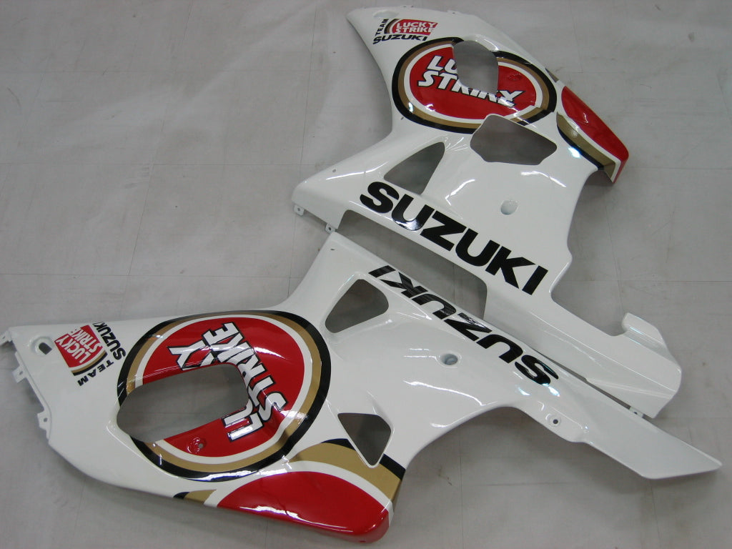 Amotopart 2000-2002 Suzuki GSXR1000 Fairing White&Red Kit