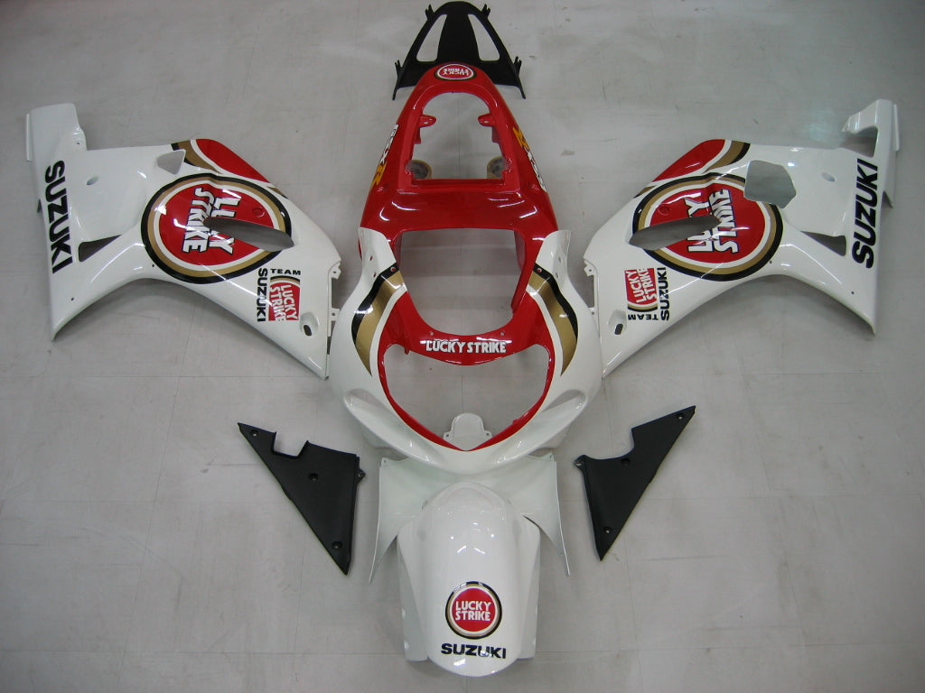 Amotopart 2000-2002 Suzuki GSXR1000 Fairing White&Red Kit