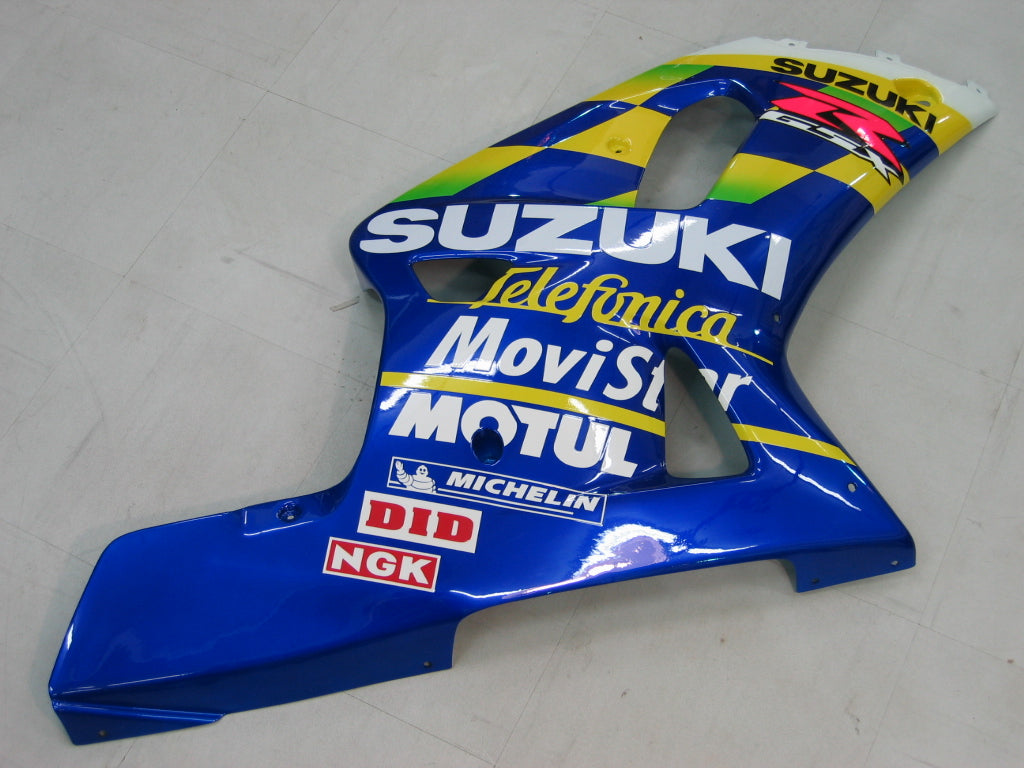 Amotopart 2000-2002 Suzuki GSXR1000 Fairing Blue&Yellow Kit