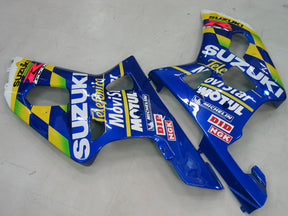 Amotopart 2000-2002 Suzuki GSXR1000 Fairing Blue&Yellow Kit