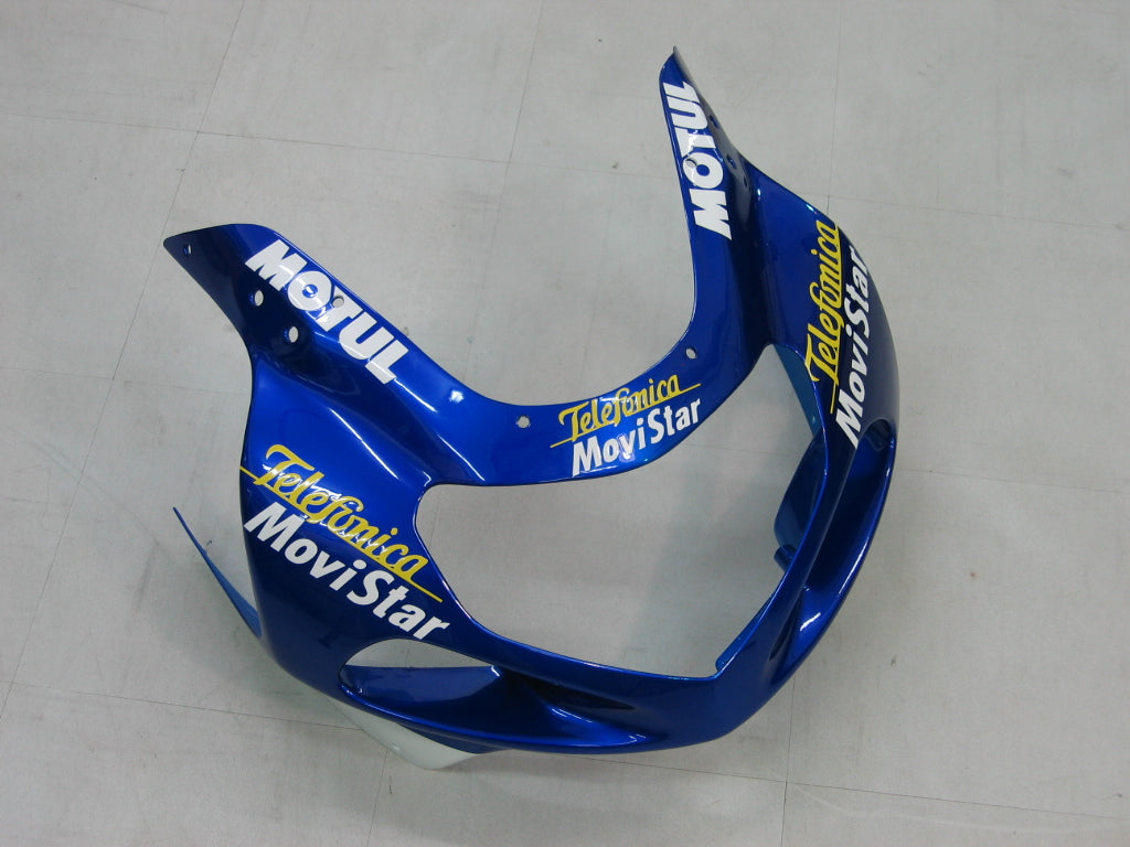 Amotopart 2000-2002 Suzuki GSXR1000 Fairing Blue&Yellow Kit