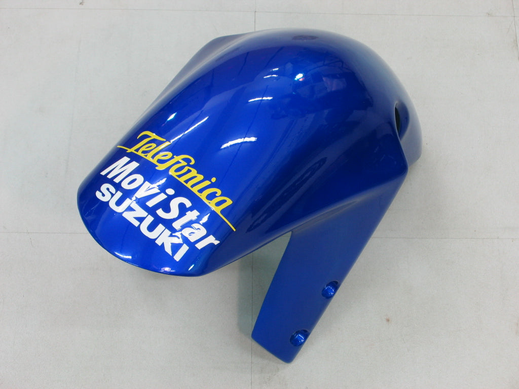 Amotopart 2000-2002 Kit carena Suzuki GSXR1000 blu e giallo