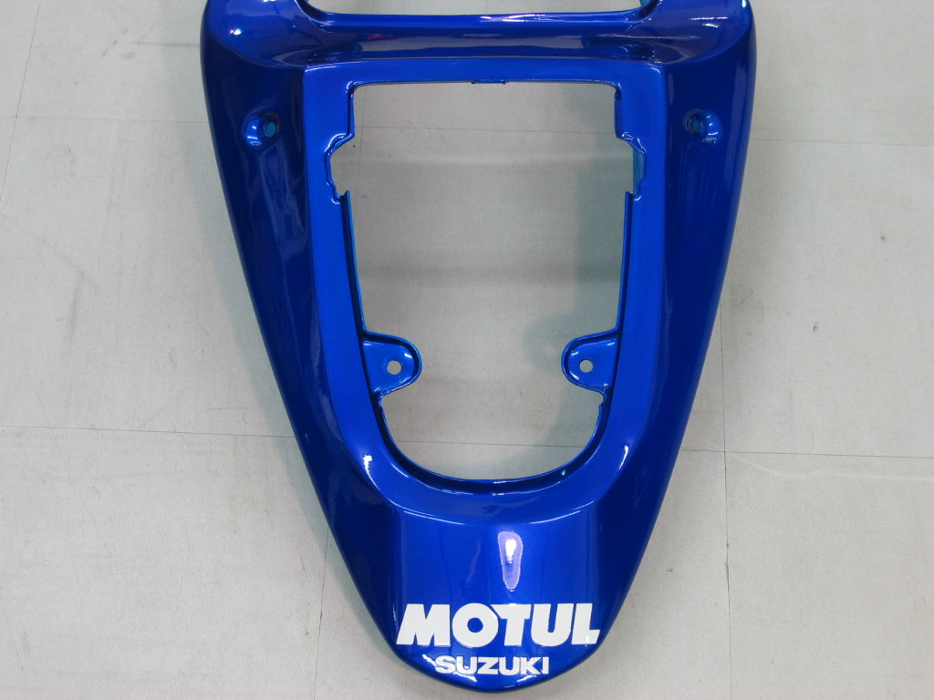 Amotopart 2000-2002 Suzuki GSXR1000 Kit de carénage bleu et blanc Style2