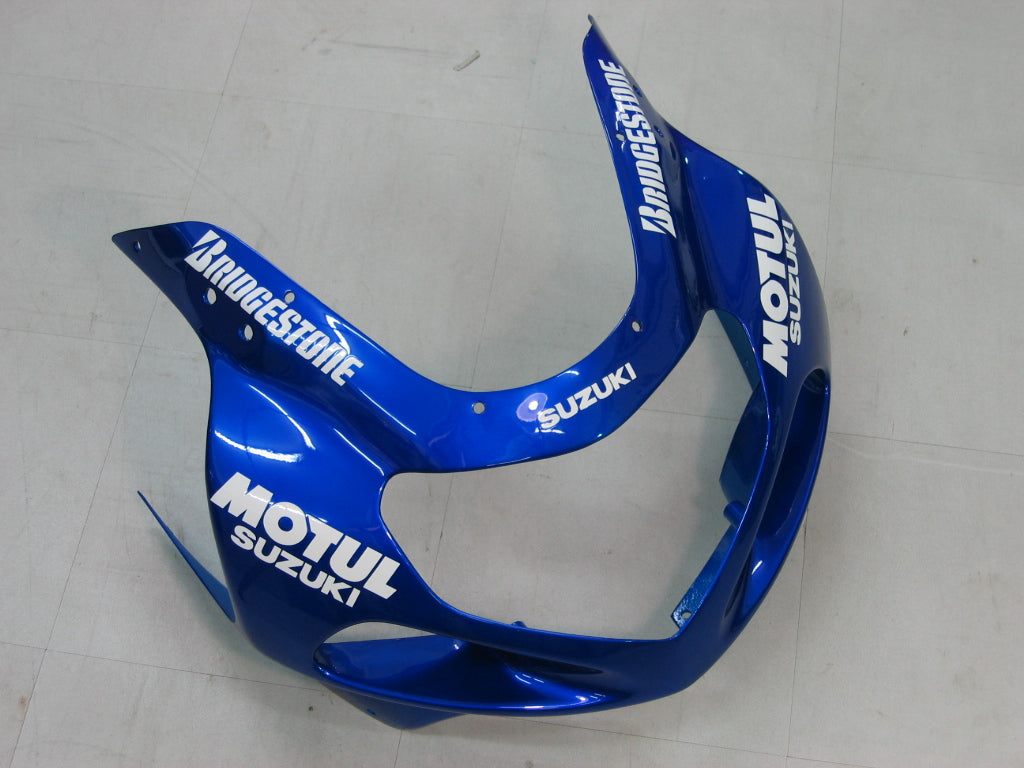 Amotopart 2000-2002 Suzuki GSXR1000 Fairing Blue&White Style2 Kit