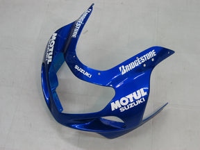 Amotopart 2000-2002 Suzuki GSXR1000 Fairing Blue&White Style2 Kit