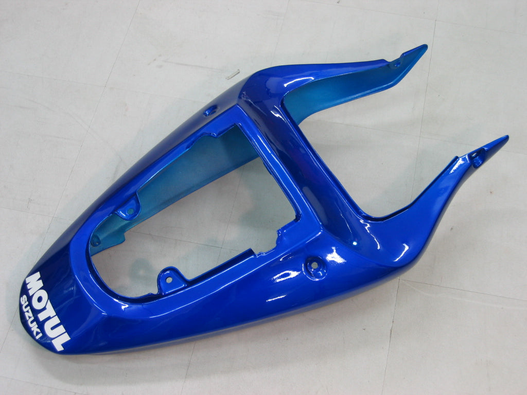 Amotopart 2000-2002 Suzuki GSXR1000 Kit de carénage bleu et blanc Style2