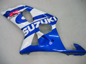 Amotopart 2000–2002 Suzuki GSXR1000 Verkleidung, Blau und Weiß, Style1 Kit