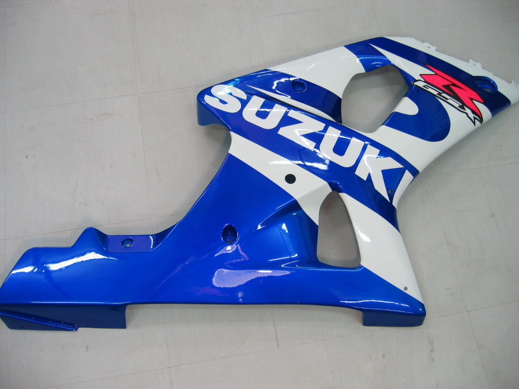 Amotopart 2000–2002 Suzuki GSXR1000 Verkleidung, Blau und Weiß, Style1 Kit