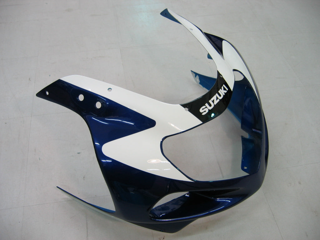 Amotopart 2000-2002 Suzuki GSXR1000 Fairing Blue&White Style1 Kit