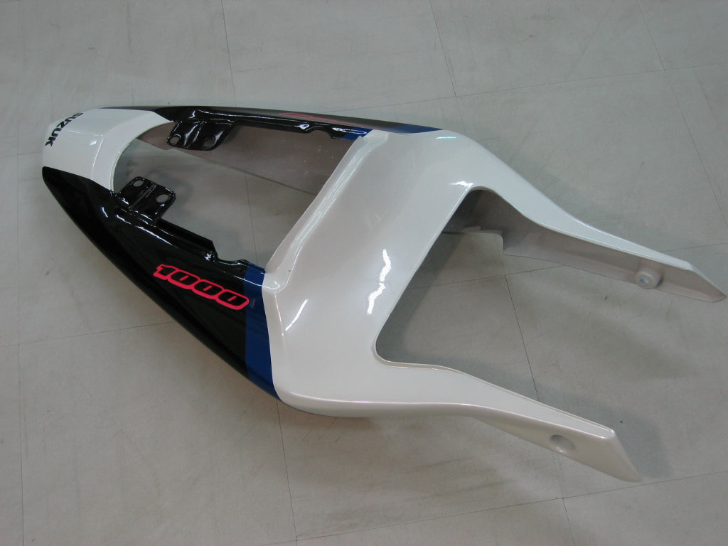 Amotopart 2003-2004 Suzuki GSXR1000 Fairing White&Dark Blue Kit