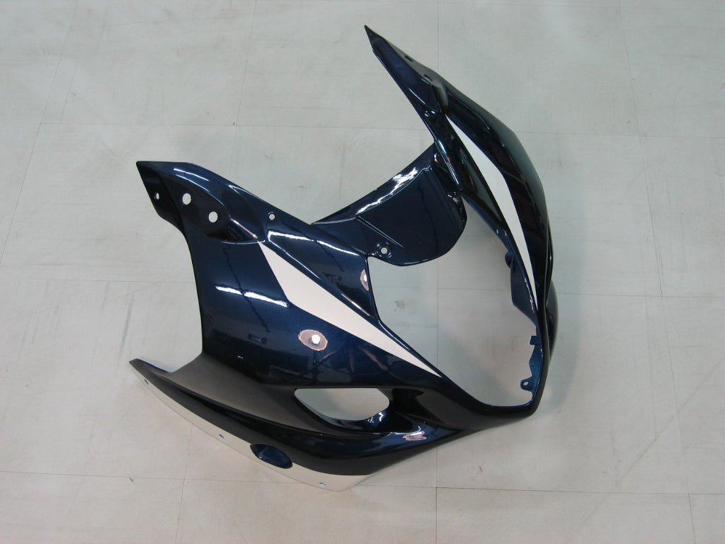 Amotopart 2003-2004 Suzuki GSXR1000 Fairing White&Dark Blue Kit