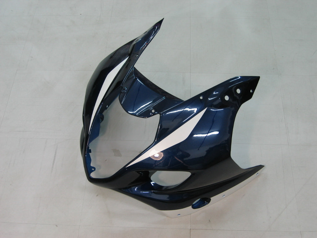 Amotopart 2003-2004 Suzuki GSXR1000 Fairing White&Dark Blue Kit