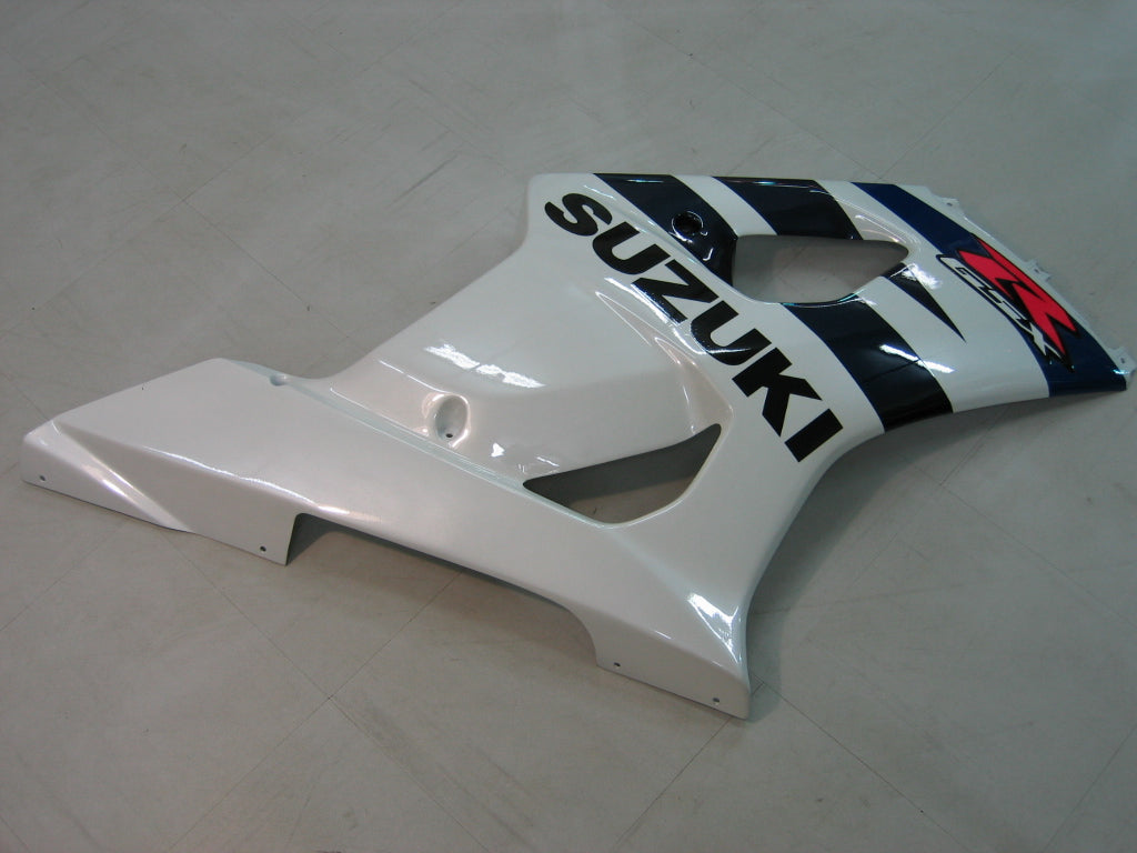 Amotopart 2003-2004 Suzuki GSXR1000 Fairing White&Dark Blue Kit