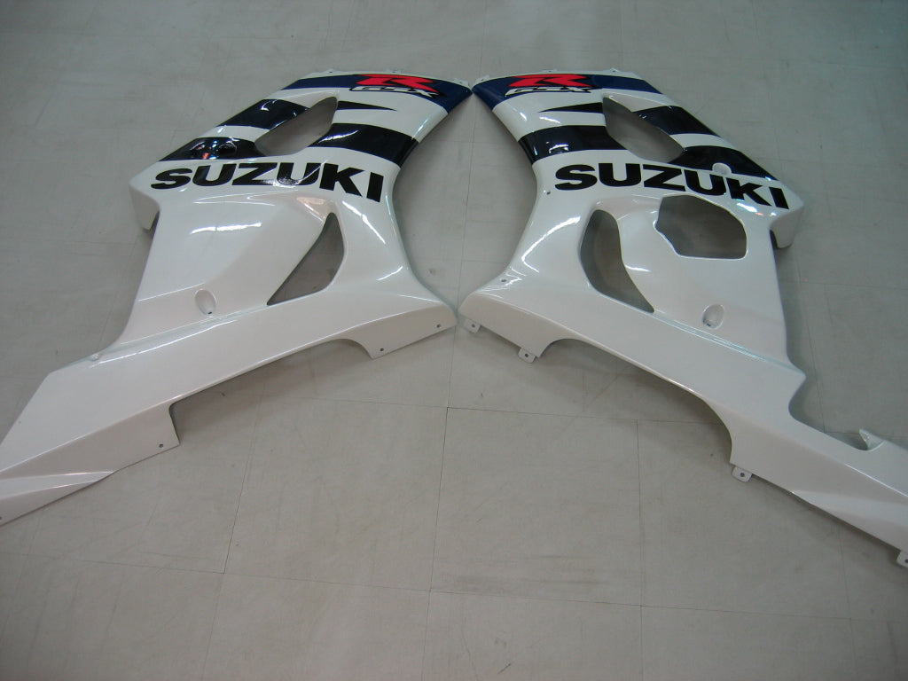 Amotopart 2003–2004 Suzuki GSXR1000 Verkleidung, Weiß und Dunkelblau