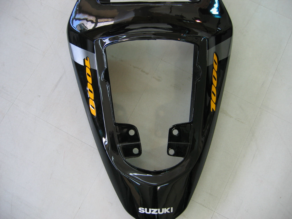 Amotopart 2003–2004 Suzuki GSXR1000 Verkleidung, Schwarz und Grau