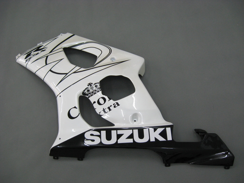 Amotopart 2003-2004 Suzuki GSXR1000 Fairing White Kit