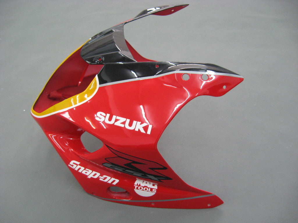 Amotopart 2003-2004 Suzuki GSXR1000 Kit de carénage Multi Rouge et Noir