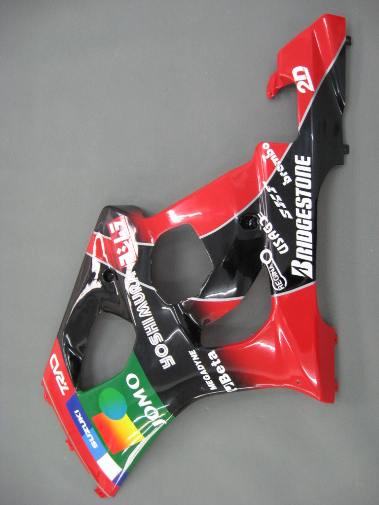 Amotopart 2003-2004 Suzuki GSXR1000 Fairing Multi Red&Black Kit