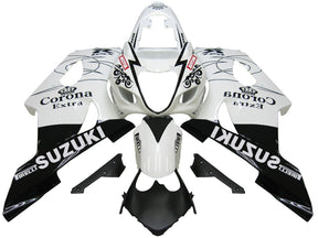 Amotopart 2003-2004 Suzuki GSXR1000 Fairing White&Black Multi Kit